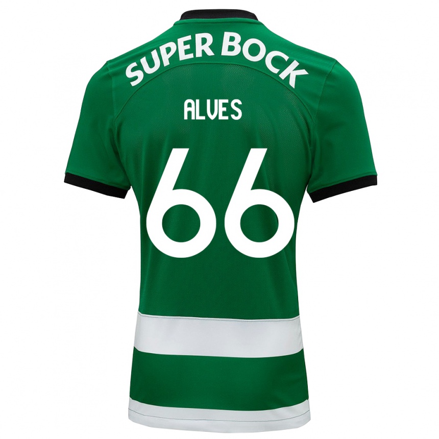 Hombre Fútbol Camiseta Miguel Alves #66 Verde 1ª Equipación 2023/24