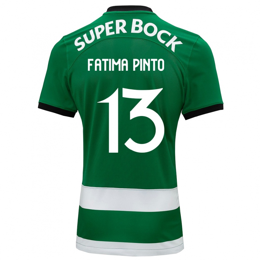 Hombre Fútbol Camiseta Fátima Alexandra Figueira Pinto #13 Verde 1ª Equipación 2023/24