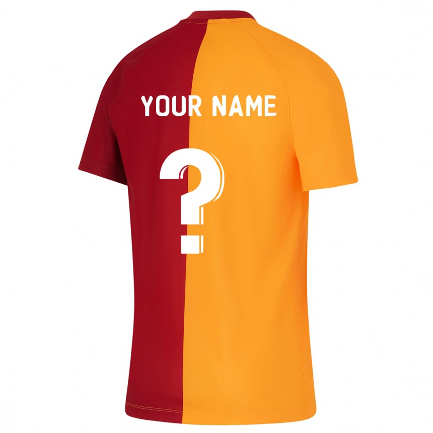 Hombre Fútbol Camiseta Su Nombre #0 Naranja 1ª Equipación 2023/24