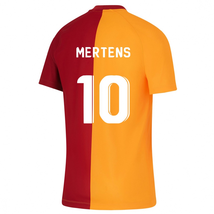Hombre Fútbol Camiseta Dries Mertens #10 Naranja 1ª Equipación 2023/24
