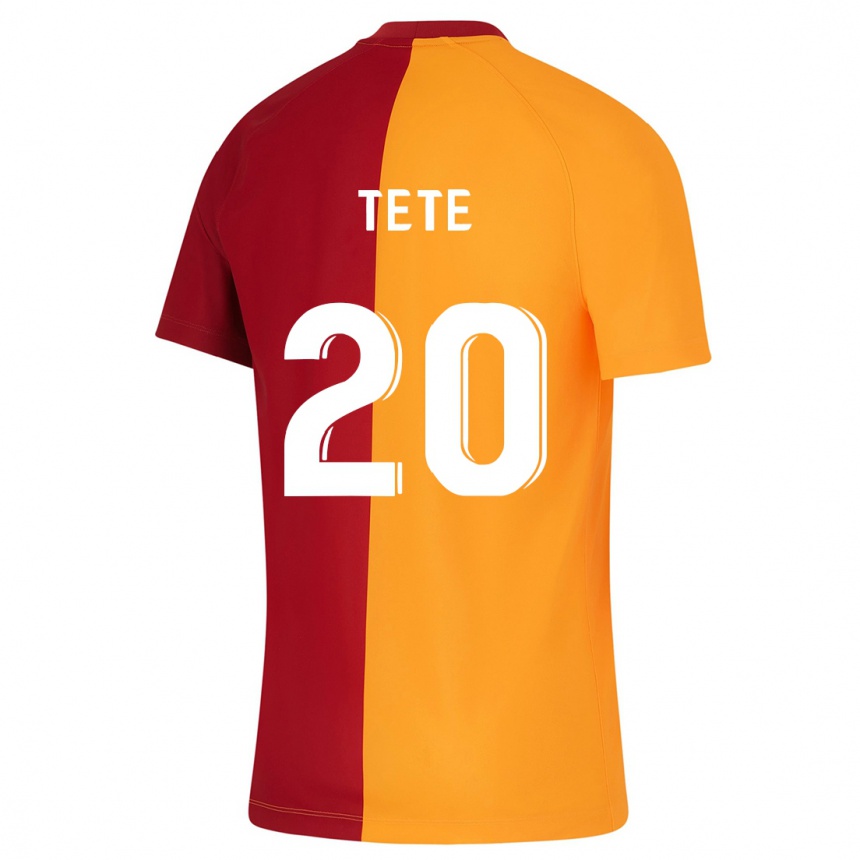 Hombre Fútbol Camiseta Tete #20 Naranja 1ª Equipación 2023/24