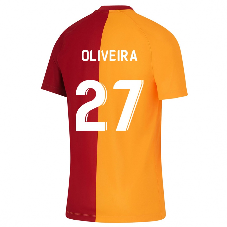 Hombre Fútbol Camiseta Sérgio Oliveira #27 Naranja 1ª Equipación 2023/24