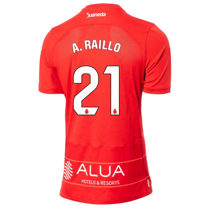 Hombre Fútbol Camiseta Antonio Raíllo #21 Rojo 1ª Equipación 2023/24