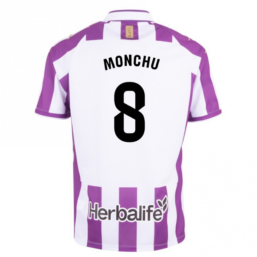 Hombre Fútbol Camiseta Monchu #8 Morado 1ª Equipación 2023/24