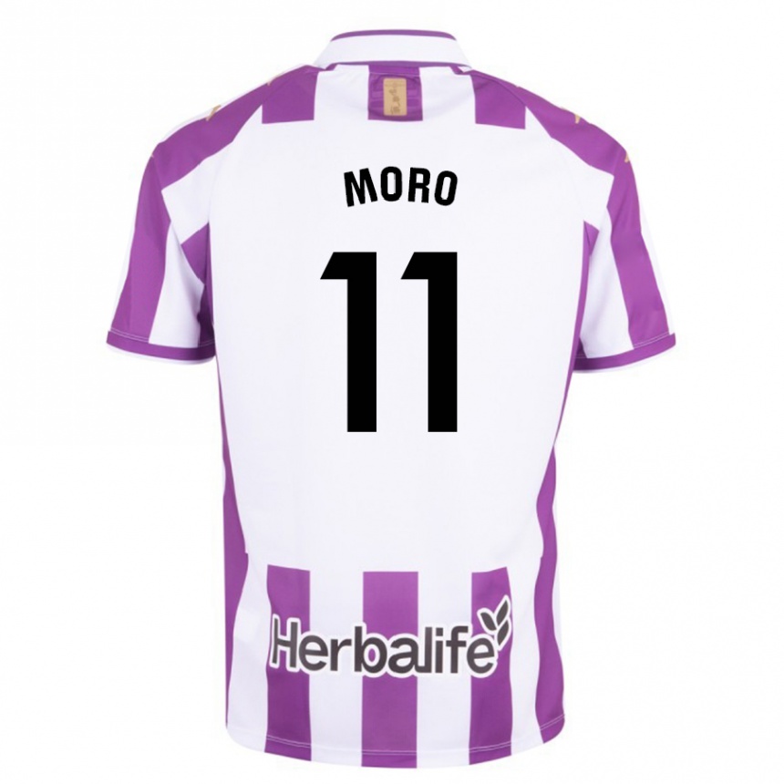 Hombre Fútbol Camiseta Raúl Moro #11 Morado 1ª Equipación 2023/24