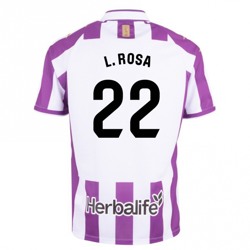 Hombre Fútbol Camiseta Lucas Rosa #22 Morado 1ª Equipación 2023/24