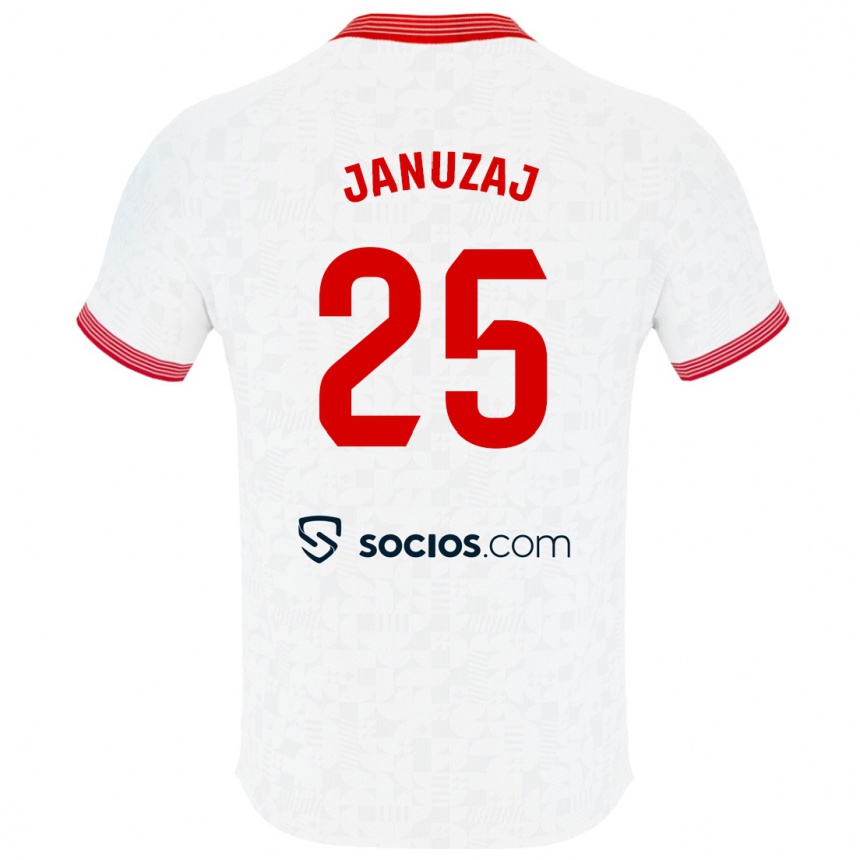 Hombre Fútbol Camiseta Adnan Januzaj #25 Blanco 1ª Equipación 2023/24