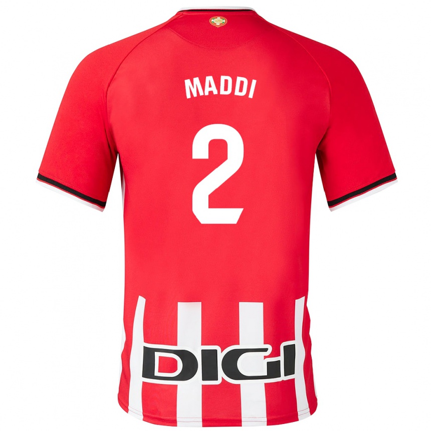 Hombre Fútbol Camiseta Maddi Torre Larrañaga #2 Rojo 1ª Equipación 2023/24