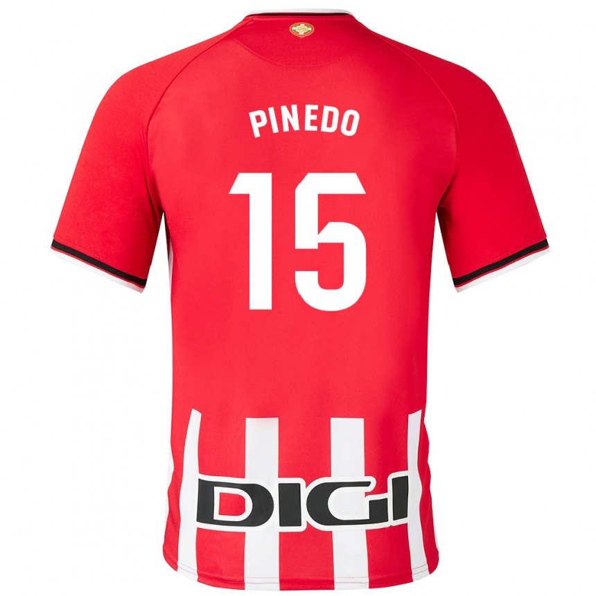 Hombre Fútbol Camiseta Clara Pinedo Castresana #15 Rojo 1ª Equipación 2023/24