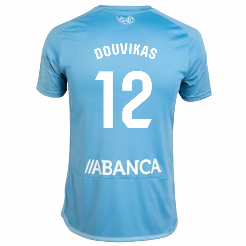 Hombre Fútbol Camiseta Anastasios Douvikas #12 Azul 1ª Equipación 2023/24