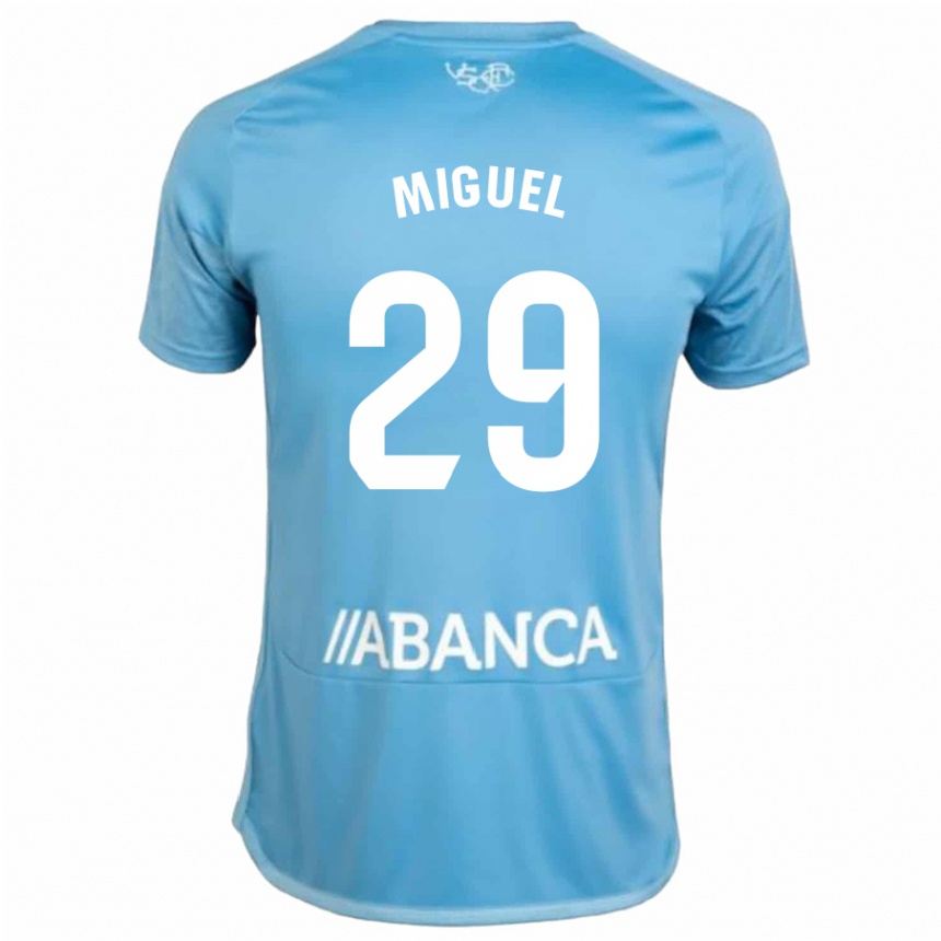 Hombre Fútbol Camiseta Miguel Rodríguez #29 Azul 1ª Equipación 2023/24