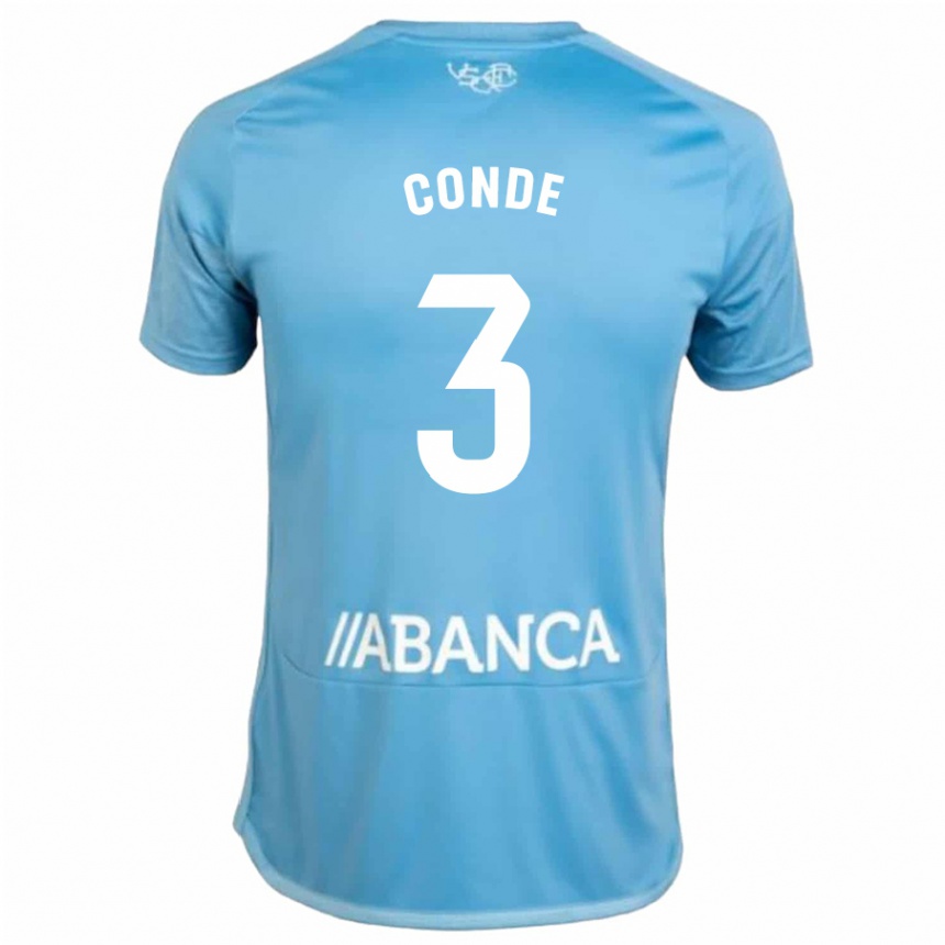 Hombre Fútbol Camiseta Martín Conde #3 Azul 1ª Equipación 2023/24