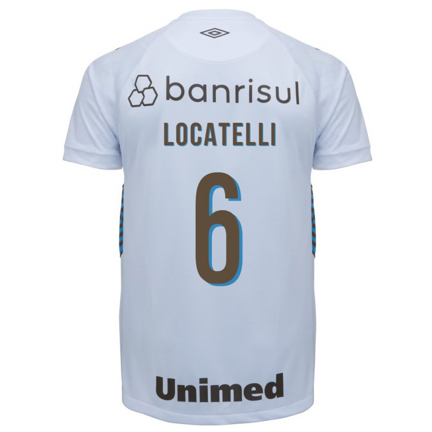 Hombre Fútbol Camiseta Natane Locatelli #6 Blanco 2ª Equipación 2023/24