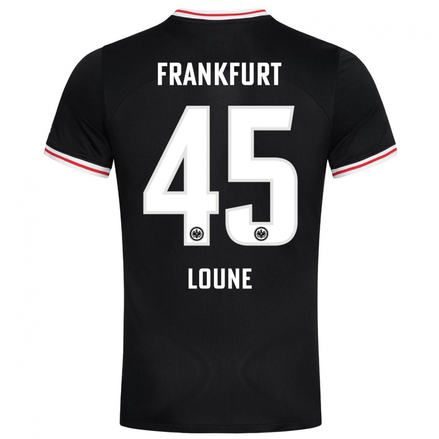 Hombre Fútbol Camiseta Mehdi Loune #45 Negro 2ª Equipación 2023/24