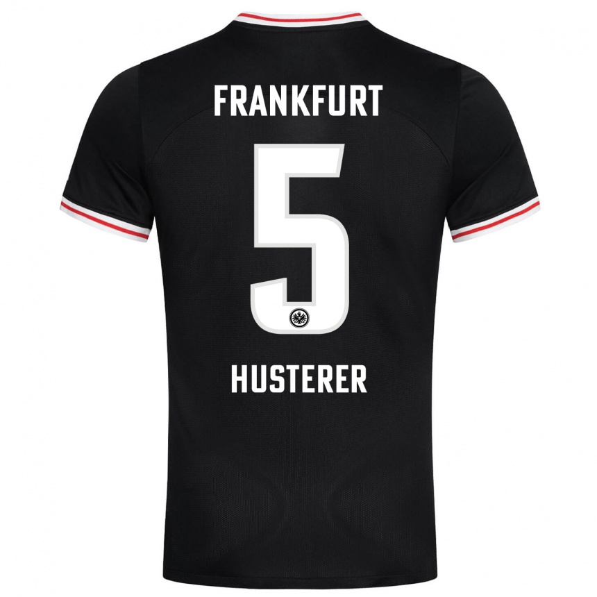 Hombre Fútbol Camiseta Lean Husterer #5 Negro 2ª Equipación 2023/24