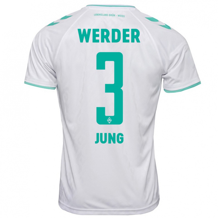 Hombre Fútbol Camiseta Anthony Jung #3 Blanco 2ª Equipación 2023/24