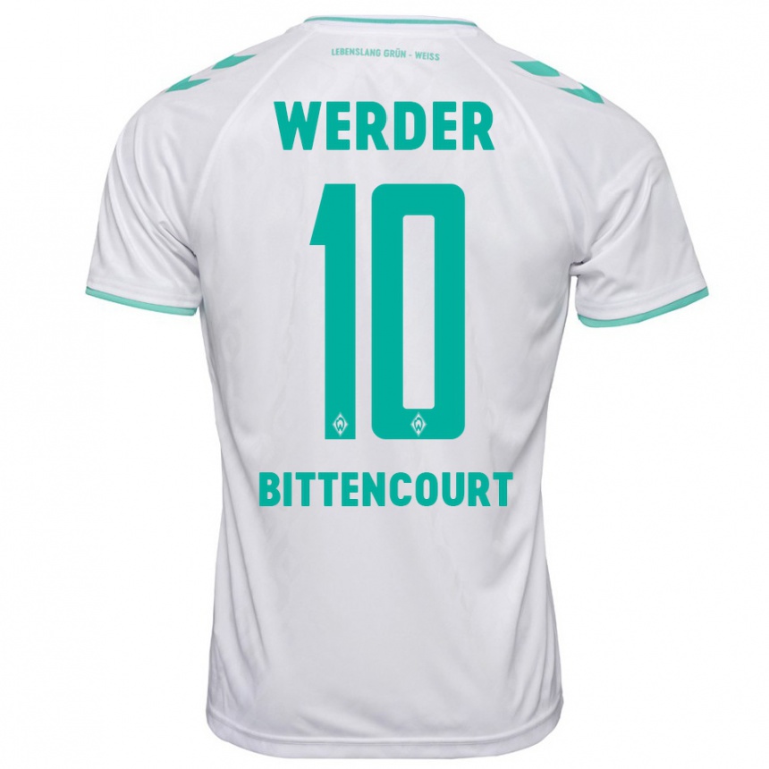 Hombre Fútbol Camiseta Leonardo Bittencourt #10 Blanco 2ª Equipación 2023/24