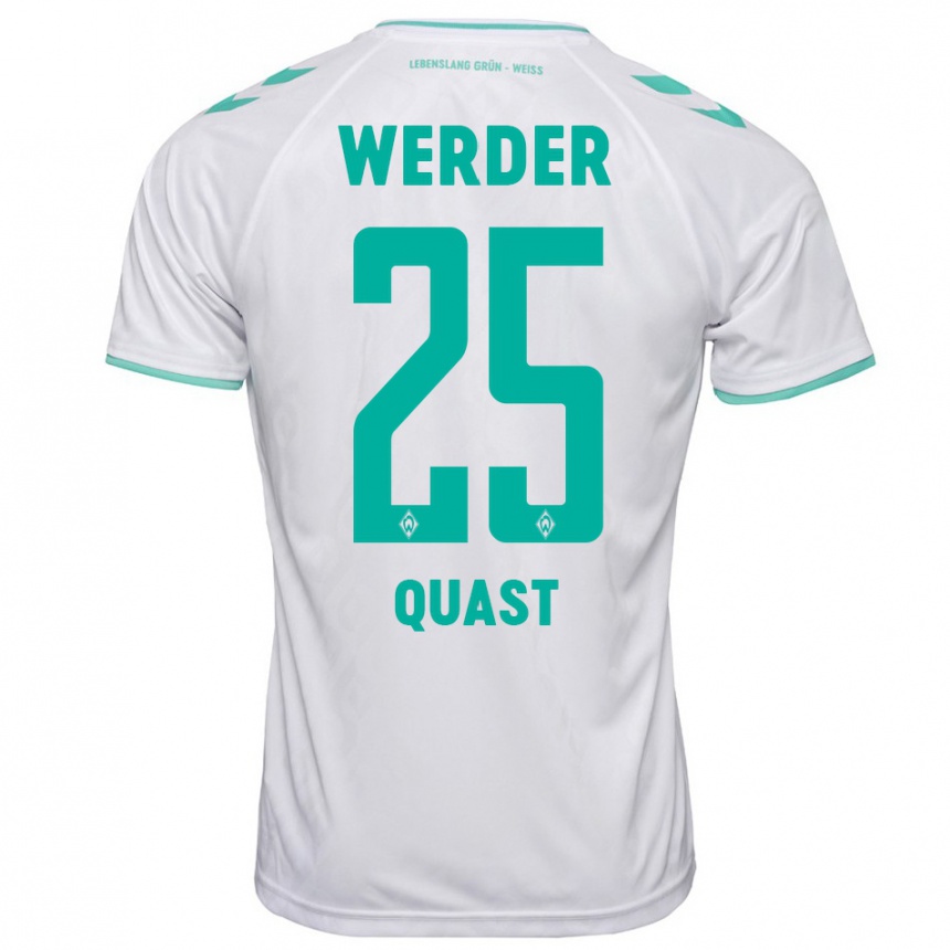 Hombre Fútbol Camiseta Sönke Quast #25 Blanco 2ª Equipación 2023/24