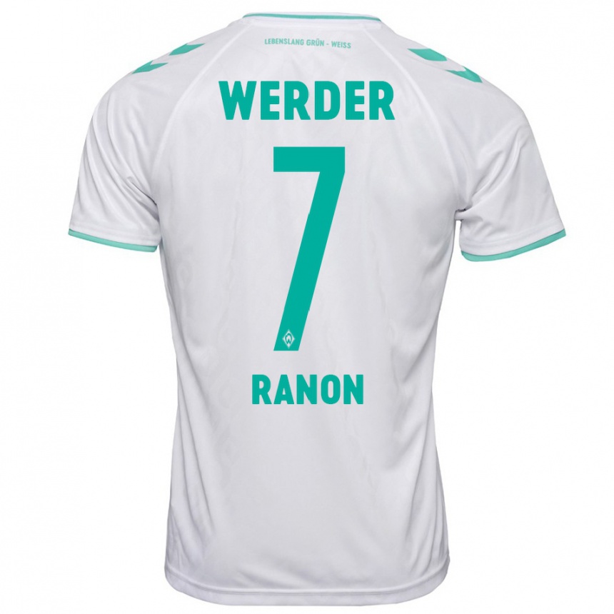 Hombre Fútbol Camiseta Yuval Ranon #7 Blanco 2ª Equipación 2023/24