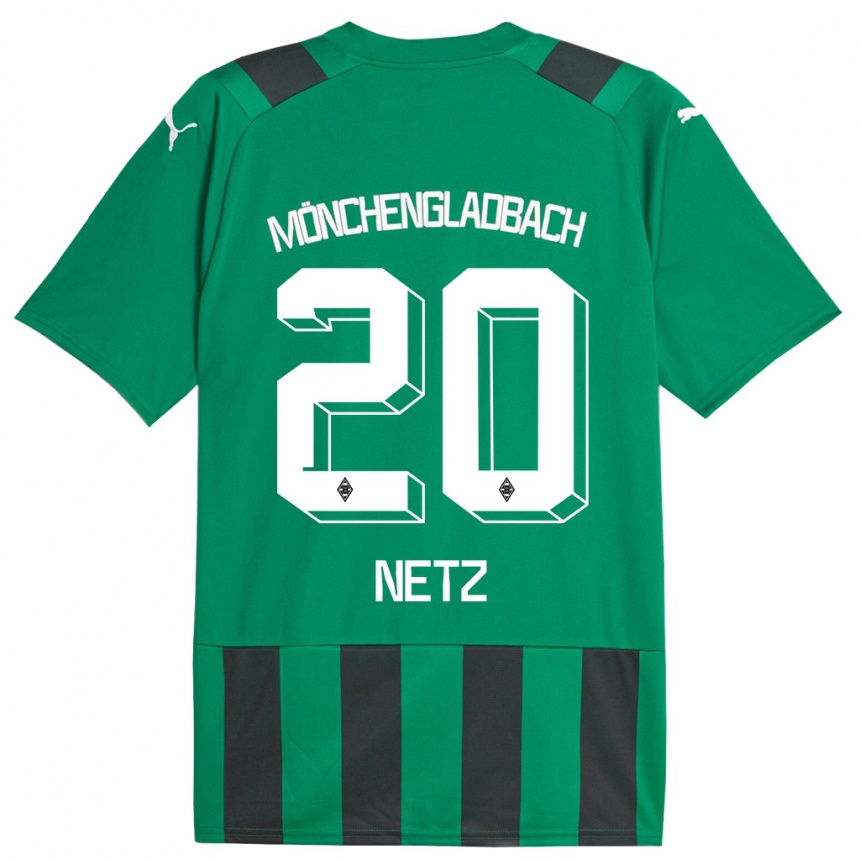 Hombre Fútbol Camiseta Luca Netz #20 Verde Negro 2ª Equipación 2023/24