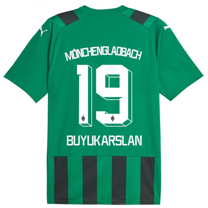 Hombre Fútbol Camiseta Oguzcan Büyükarslan #19 Verde Negro 2ª Equipación 2023/24
