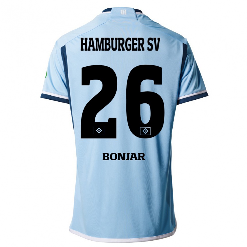 Hombre Fútbol Camiseta Amir Bonjar #26 Azul 2ª Equipación 2023/24