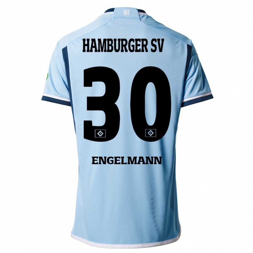 Hombre Fútbol Camiseta Timon Engelmann #30 Azul 2ª Equipación 2023/24