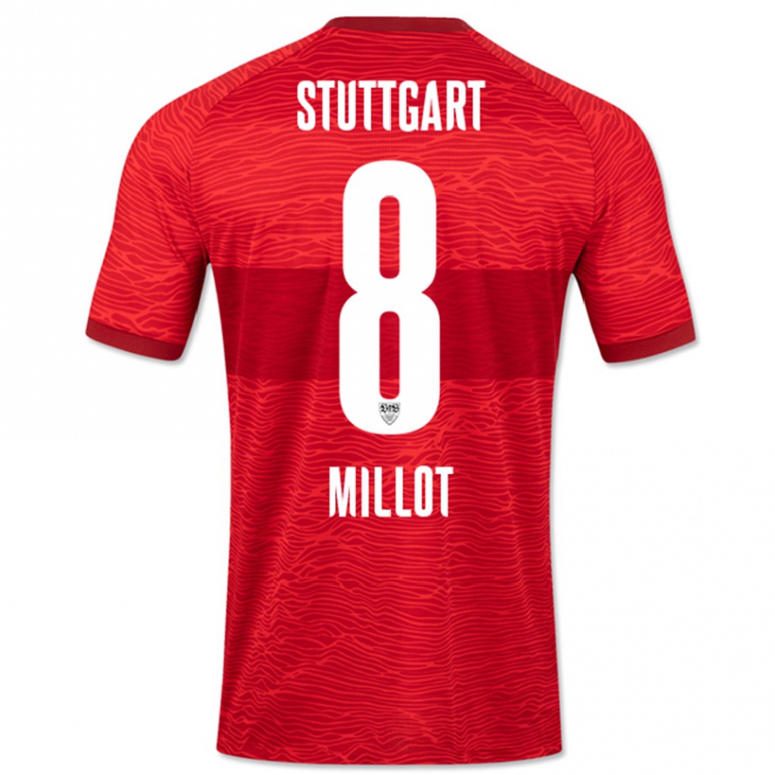 Hombre Fútbol Camiseta Enzo Millot #8 Rojo 2ª Equipación 2023/24