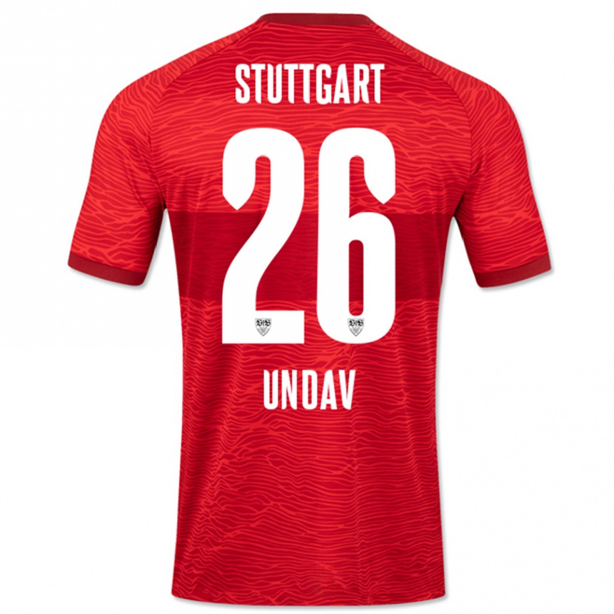 Hombre Fútbol Camiseta Deniz Undav #26 Rojo 2ª Equipación 2023/24