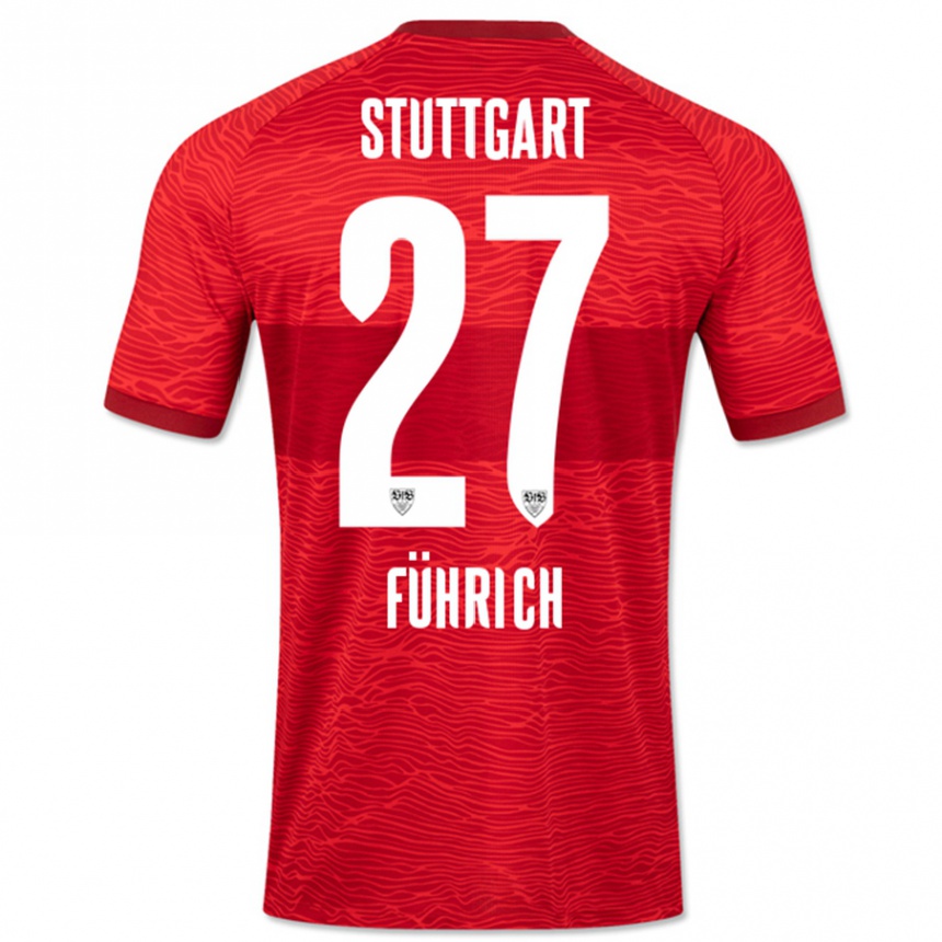 Hombre Fútbol Camiseta Chris Führich #27 Rojo 2ª Equipación 2023/24