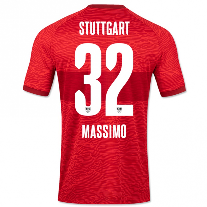 Hombre Fútbol Camiseta Roberto Massimo #32 Rojo 2ª Equipación 2023/24