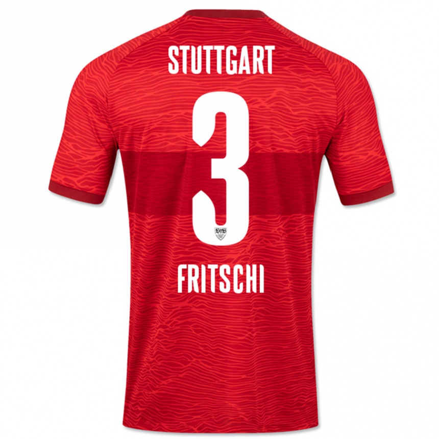 Hombre Fútbol Camiseta Paulo Fritschi #3 Rojo 2ª Equipación 2023/24