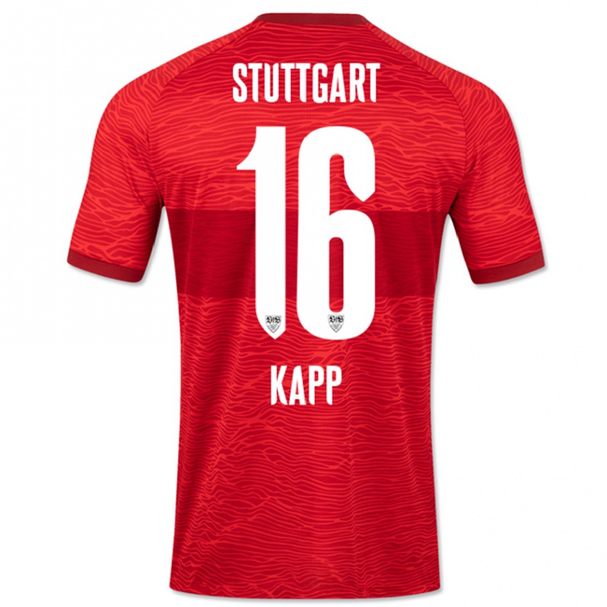 Hombre Fútbol Camiseta Patrick Kapp #16 Rojo 2ª Equipación 2023/24