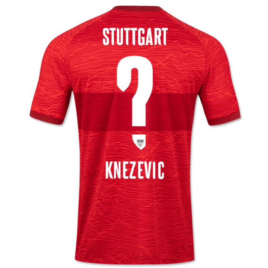 Hombre Fútbol Camiseta Ivan Knezevic #0 Rojo 2ª Equipación 2023/24