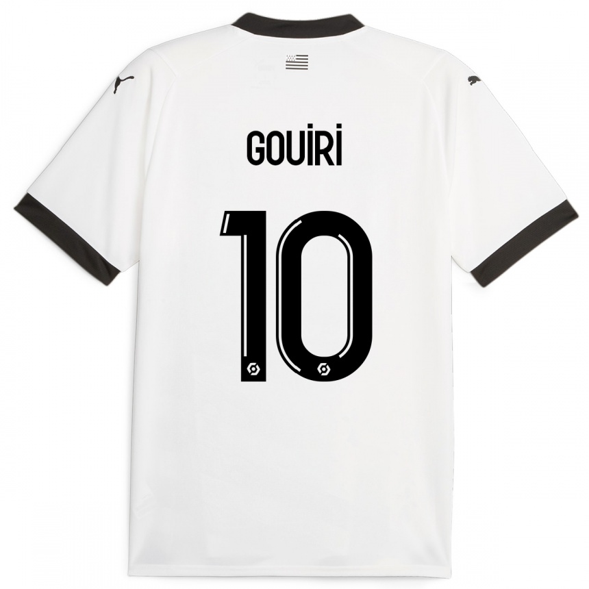 Hombre Fútbol Camiseta Amine Gouiri #10 Blanco 2ª Equipación 2023/24