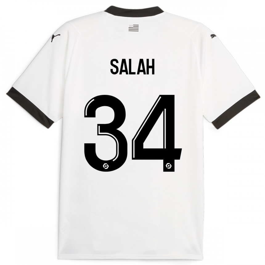 Hombre Fútbol Camiseta Ibrahim Salah #34 Blanco 2ª Equipación 2023/24