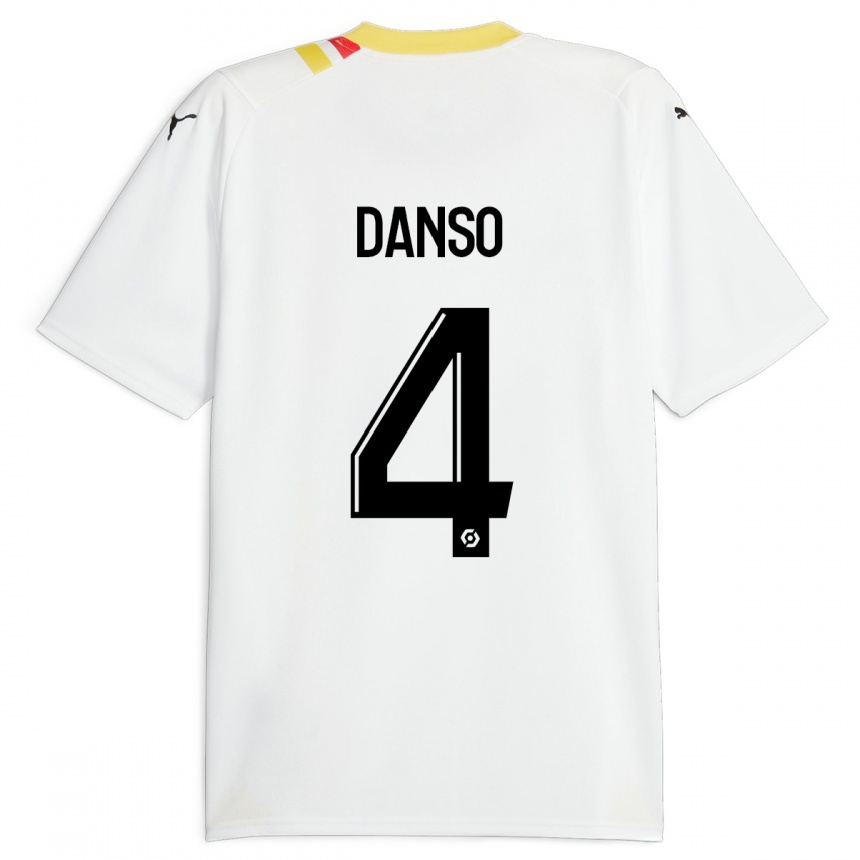 Hombre Fútbol Camiseta Kevin Danso #4 Negro 2ª Equipación 2023/24