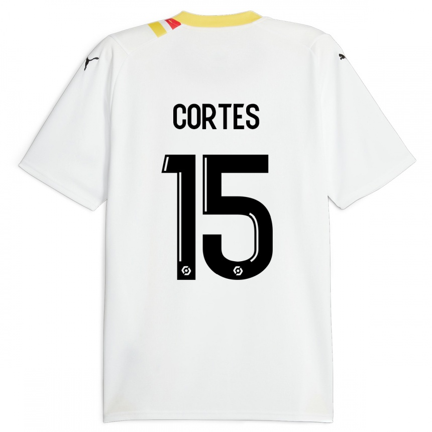 Hombre Fútbol Camiseta Óscar Cortés #15 Negro 2ª Equipación 2023/24