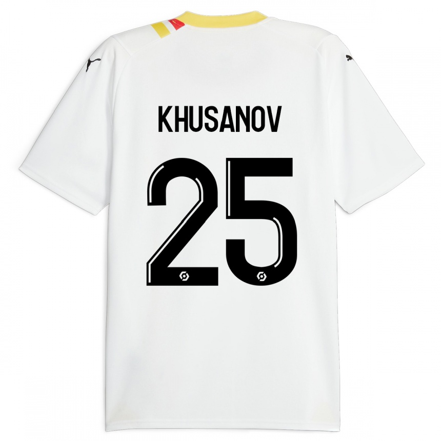Hombre Fútbol Camiseta Abdukodir Khusanov #25 Negro 2ª Equipación 2023/24