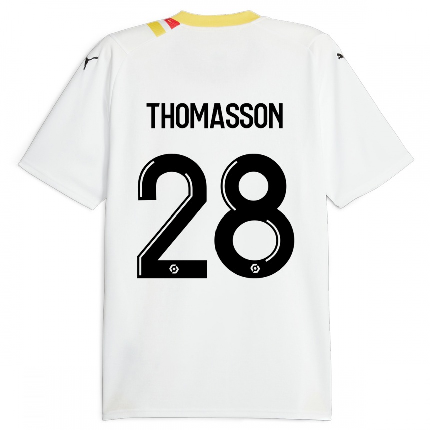 Hombre Fútbol Camiseta Adrien Thomasson #28 Negro 2ª Equipación 2023/24