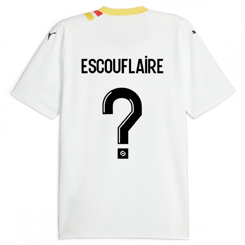 Hombre Fútbol Camiseta Mattéo Escouflaire #0 Negro 2ª Equipación 2023/24