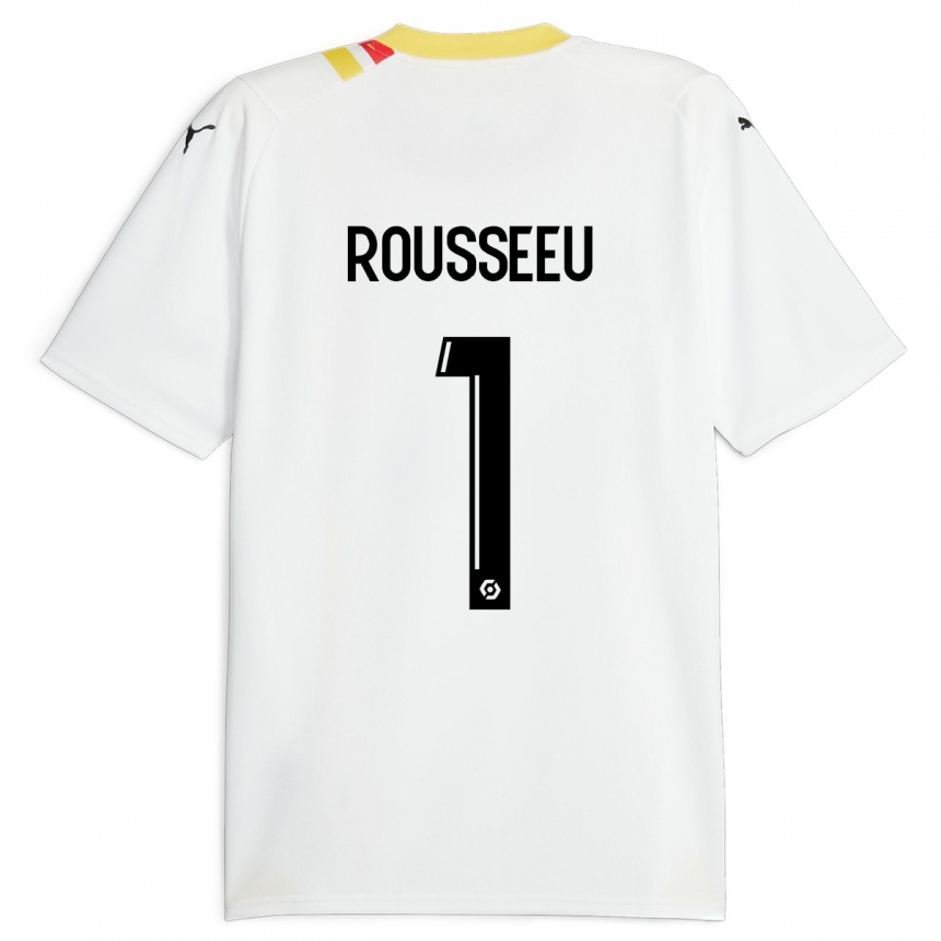 Hombre Fútbol Camiseta Justine Rousseeu #1 Negro 2ª Equipación 2023/24