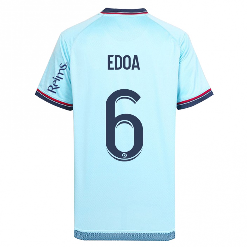 Hombre Fútbol Camiseta Valentin Atangana Edoa #6 Cielo Azul 2ª Equipación 2023/24