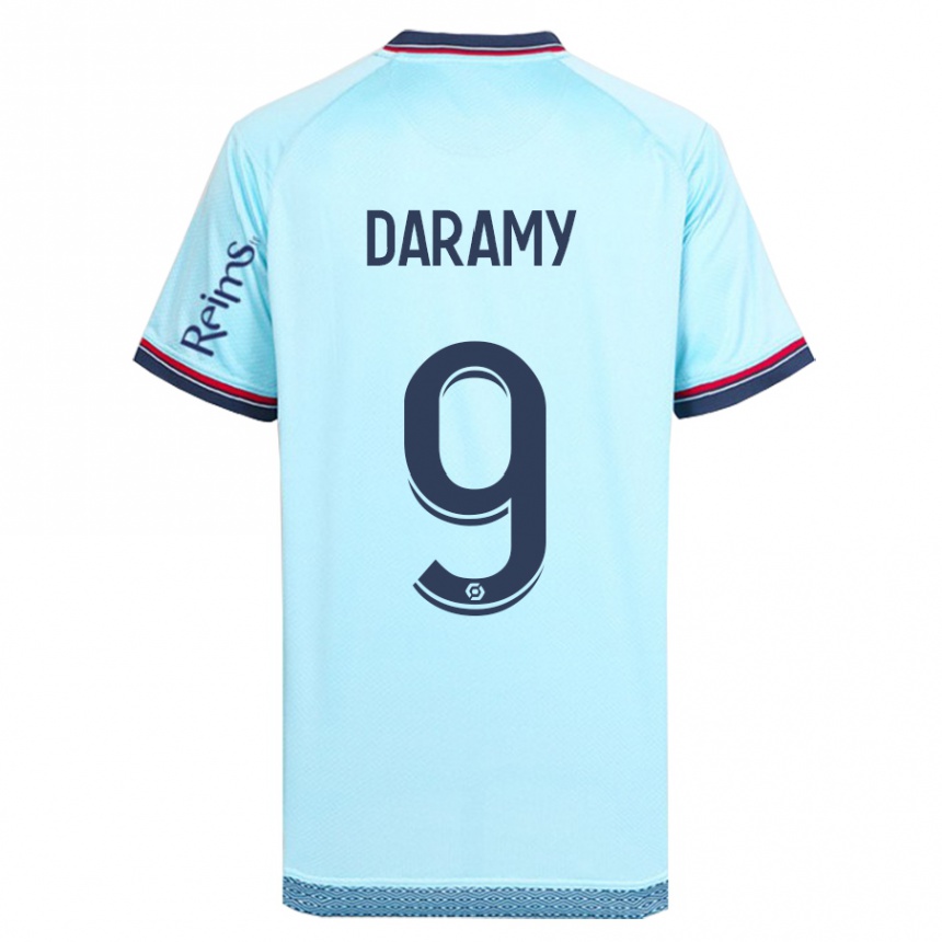 Hombre Fútbol Camiseta Mohamed Daramy #9 Cielo Azul 2ª Equipación 2023/24