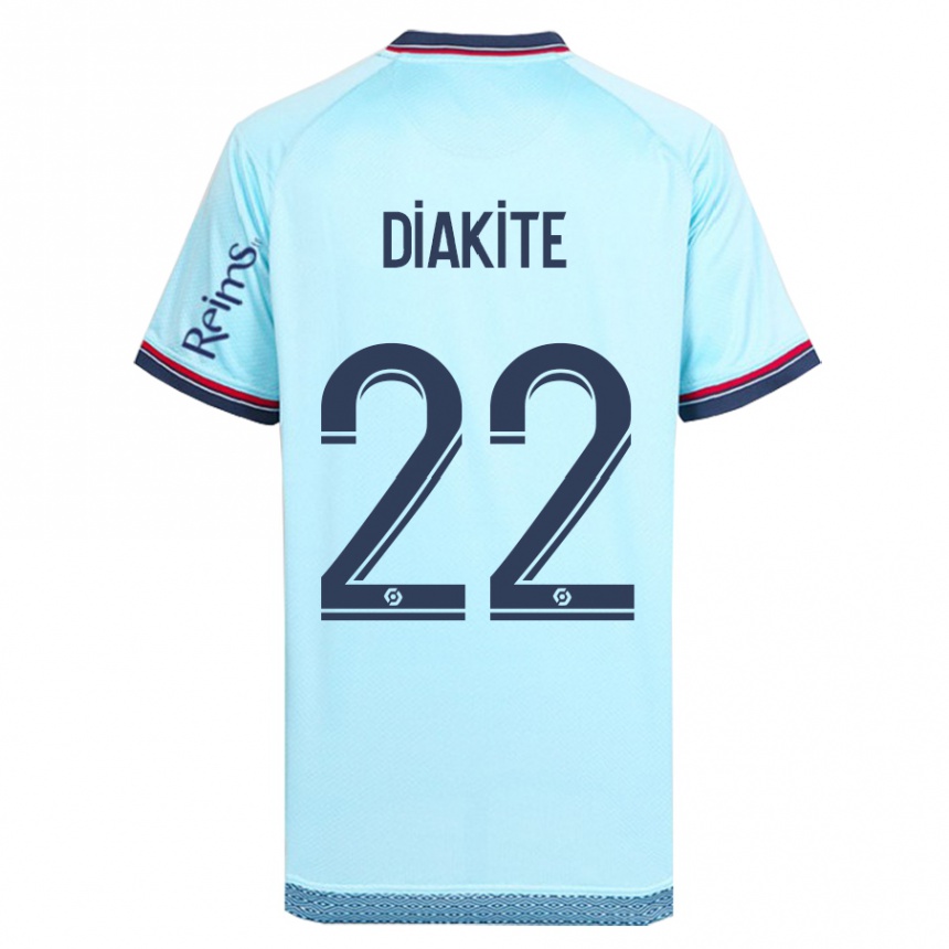 Hombre Fútbol Camiseta Oumar Diakité #22 Cielo Azul 2ª Equipación 2023/24