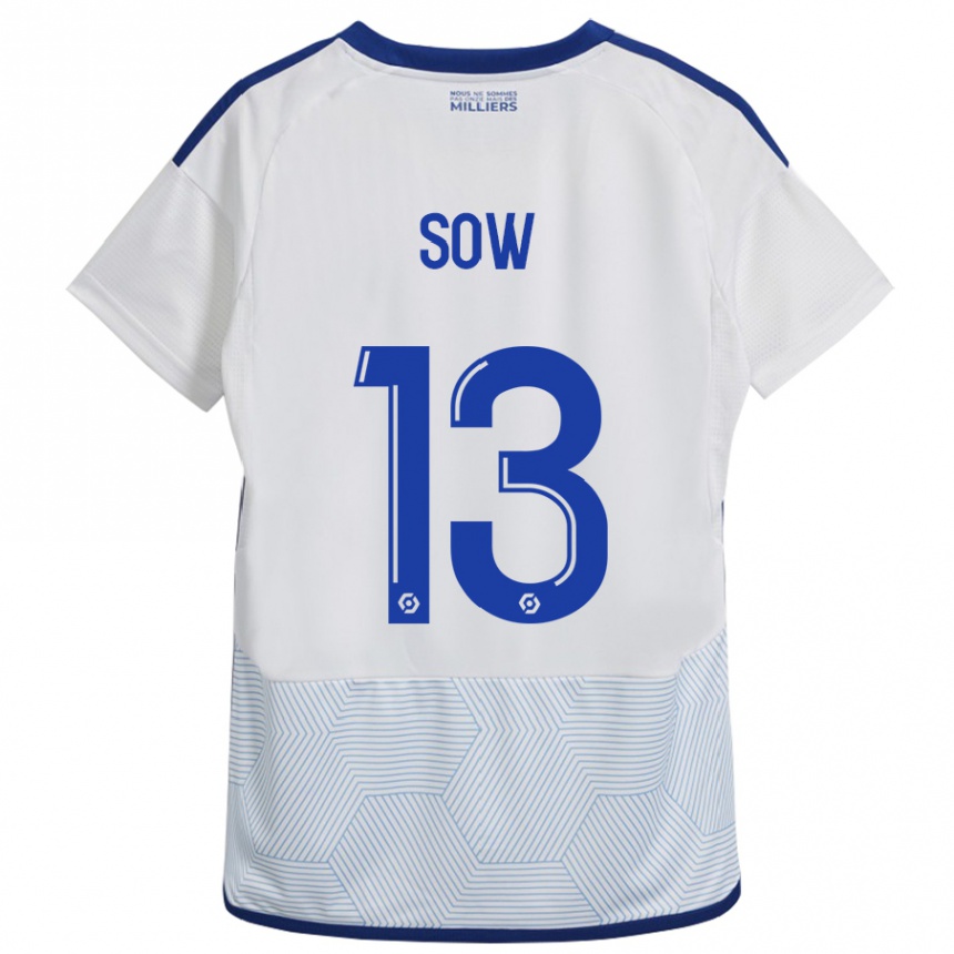 Hombre Fútbol Camiseta Saïdou Sow #13 Blanco 2ª Equipación 2023/24