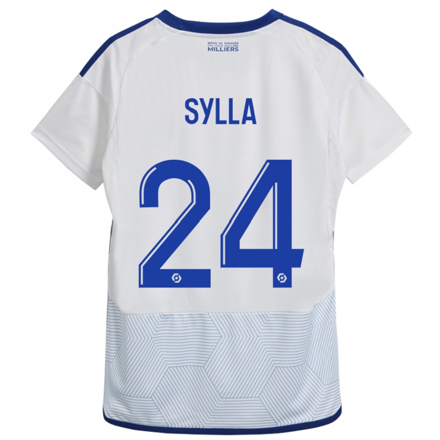 Hombre Fútbol Camiseta Abakar Sylla #24 Blanco 2ª Equipación 2023/24