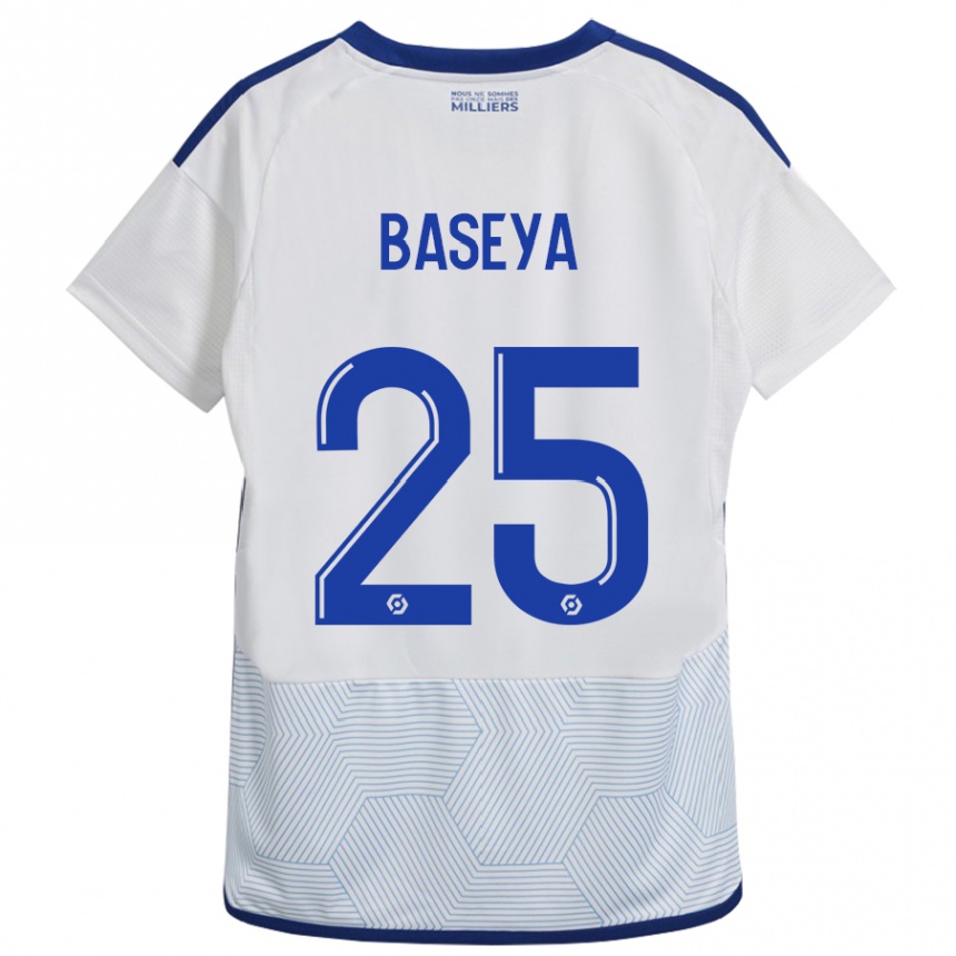 Hombre Fútbol Camiseta Steven Baseya #25 Blanco 2ª Equipación 2023/24