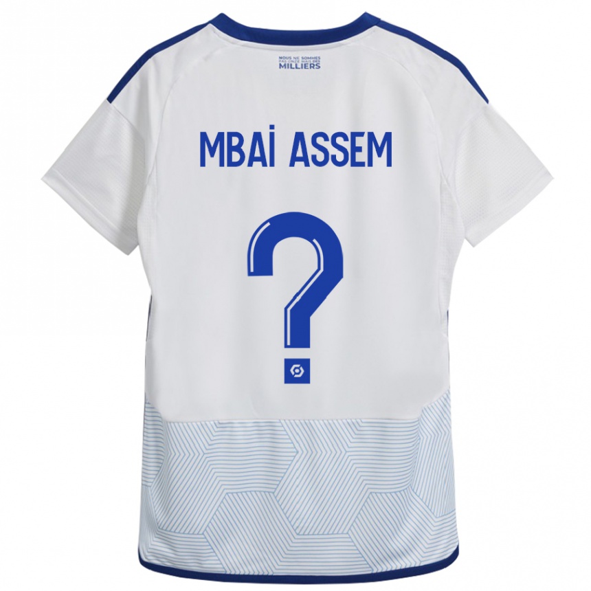 Hombre Fútbol Camiseta Chris Mbaï-Assem #0 Blanco 2ª Equipación 2023/24