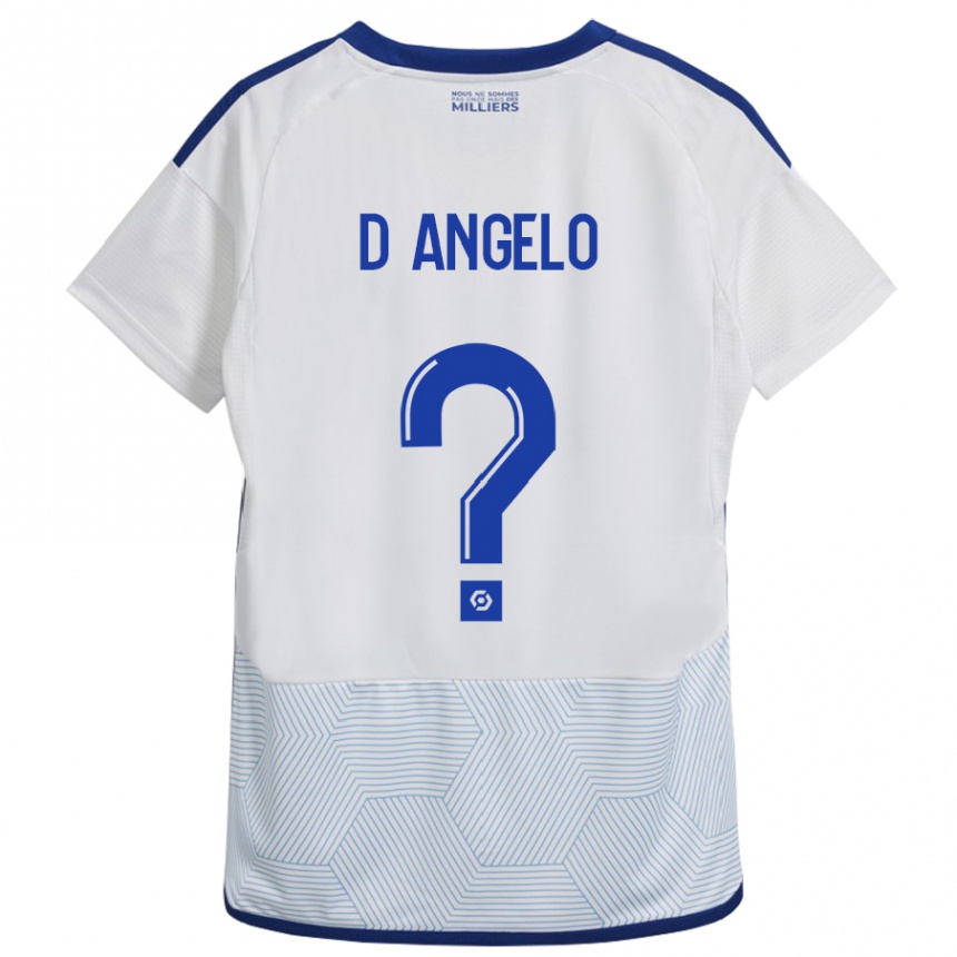 Hombre Fútbol Camiseta Gianni D'angelo #0 Blanco 2ª Equipación 2023/24
